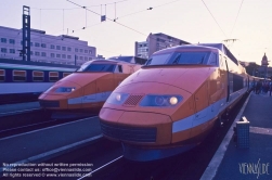 Viennaslide-05309212 Paris, Gare de Lyon, TGV-Züge der ersten Generation