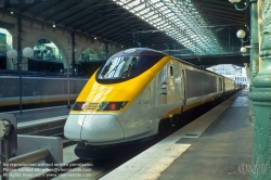 Viennaslide-05309305 Paris, Hochgeschwindigkeitszüge am Gare du Nord - Paris, Bullet Trains at Gare du Nord