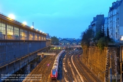 Viennaslide-05309524 Paris, Gare Saint Lazare, Gleisfeld und Brücken