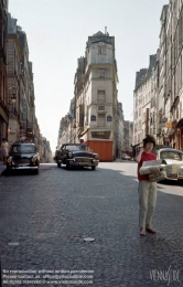 Viennaslide-05312000 Paris, Rue de Clery, historisches Foto von 1962