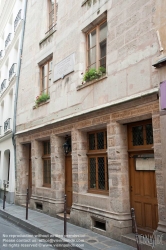 Viennaslide-05313019 Das Älteste Haus von Paris 51 Rue de Montmorency, erbaut von Nicolas Flamel 1407 - The Oldest House in Paris 51 Rue de Montmorency, erected by Nicolas Flamel 1407