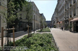 Viennaslide-05315059 Paris, Umbau einer Schulstraße zur Fußgängerzone (rue du Sommerard) // Paris, conversion of a school road into a padestrian area (rue du Sommerard)