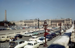 Viennaslide-05318000 Paris, Place de la Concorde, historisches Foto von 1962