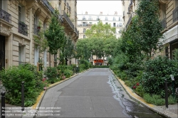 Viennaslide-05319064 Paris, Rue Pierre Haret, Straenbegrnung // Paris, Rue Pierre Haret, Greening 