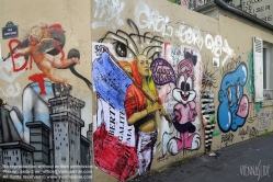 Viennaslide-05323022 Butte aux Cailles ist der Name eines Hügels (franz. butte) in Paris. Er liegt im 13. Arrondissement. Dieses unweit der Place d'Italie gelegene frühere Arbeiterviertel steht in starkem Kontrast zu den dort entstandenen Hochhäusern. Hier ist das Bild geprägt von kleinen, malerischen, oft noch mit Kopfsteinpflaster versehenen Straßen, vorwiegend niedrigen Häusern und zahlreichen Restaurants und Cafés.