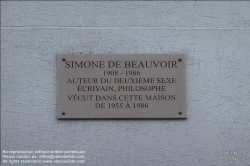 Viennaslide-05324023 Paris, ehemaliges Wohnhaus von Simone du Beauvoir // Paris, Former House of Simone du Beauvoir 