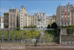 Viennaslide-05327006 Paris, Wohnbauten entlang der Bahnstrecke bei Saint Lazare // Paris, Tenement Buildings along Saint Lazare Station