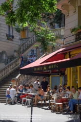 Viennaslide-05328266 Paris, Rue Caulaincourt, Cafe
