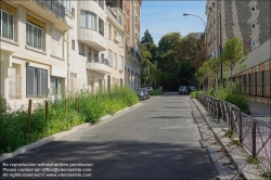 Viennaslide-05329031 Paris, Rue Edouard Pailleron, Begrünung // Paris, Rue Edouard Pailleron, Greenery