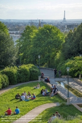 Viennaslide-05330016 Aussicht auf Paris vom Parc de Belleville - View over Paris from Parc de Belleville