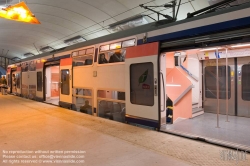 Viennaslide-05333522 Paris, RER E, Station Porte Maillot, Architektur von Agence Duthilleul // Paris, RER E, Porte Maillot Station, Architecture by Agence Duthilleul