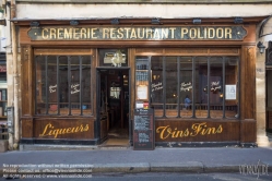 Viennaslide-05334218 Das Crémerie-Restaurant Polidor ist ein historisches Restaurant im 6. Arrondissement von Paris. Sein Vorgänger wurde 1845 gegründet und hat seit Beginn des 20. Jahrhunderts seinen heutigen Namen. Das Interieur des Restaurants ist seit über 100 Jahren im Grunde unverändert, und der Kochstil ist der des späten 19.JHDTs.
