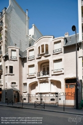 Viennaslide-05344510 Paris, Architektur, Hector Guimard, Hotel Mezzara, 60 Rue La Fontaine, 1910