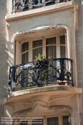 Viennaslide-05344605 Paris, Architektur, Hector Guimard, Immeuble Tremois, 11 Rue Francois Millet 1909