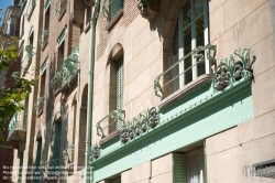 Viennaslide-05344827 Paris, Architektur, Hector Guimard, Castel Beranger, 14 Rue La Fontaine, 1894-1898