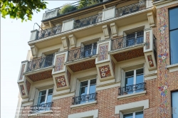 Viennaslide-05345134 Paris, Art Deco Architektur, Rue Froidevaux 21-23, Atelierhaus von Georges Grimbert, 1929 // Paris, Art Deco Architecture, Rue Froidevaux 21-23, Atelier House by Georges Grimbert, 1929