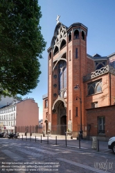 Viennaslide-05345301f Die römisch-katholische Pfarrkirche Saint-Jean de Montmartre, auch Saint-Jean l’Évangeliste genannt, wurde zwischen 1894 und 1904 errichtet und gilt als der erste Sakralbau in Stahlbetonbauweise. Die Kirche ist neben Saint-Pierre eine der beiden Pfarrkirchen von Montmartre. Die Kirche steht in der Rue des Abbesses Nr. 19, auf der „butte“, dem Hügel von Montmartre, im 18. Arrondissement von Paris. Die nächste Metrostation ist die Station Abbesses der Linie 12.