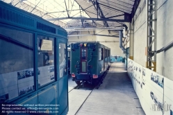 Viennaslide-05351810 Paris, ehemaliges Verkehrsmuseum Saint-Mande, klassischer Sprague-Thomson-Metrowagen - Paris, former Transport Museum Saint-Mande, Sprague-Thomson Metro