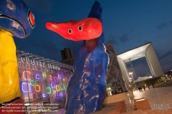 Viennaslide-05361594 Paris, La Defense, Skulptur von Joan Miro - Paris, La Defense, Sculpture by Joan Miro