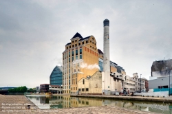 Viennaslide-05362585h Paris, Les Grands Moulins de Pantin, Rue du Débarcadère, Seine-Saint-Denis, Architekten Haug und Zublin 1923, umgebaut 2009 von Reichen and Robert, jetzt Bürohaus mit 50.000 m2