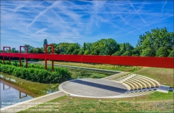 Viennaslide-05364445f Paris, Cergy-Pontoise, Axe Major von Dani Karavan, Gérard-Philippe Amphitheater // Paris, Cergy-Pontoise, Axe Major by Dani Karavan, Gérard-Philippe Theater