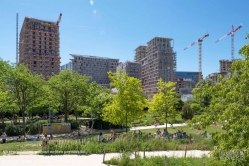 Viennaslide-05367004 Paris, Stadtentwicklungsgebiet Clichy-Batignolles, Park Martin Luther-King - Paris, Development Area Clichy-Batignolles, Parc Martin Luther-King