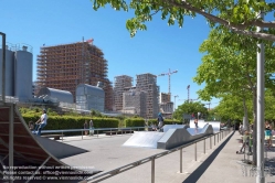 Viennaslide-05367006 Paris, Stadtentwicklungsgebiet Clichy-Batignolles, Park Martin Luther-King - Paris, Development Area Clichy-Batignolles, Parc Martin Luther-King