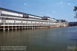 Viennaslide-05368002 Paris, Seine, Ile Seguin, während des größten Teils des 20. Jahrhunderts befand sich auf der Insel Seguin eine Renault-Fabrik, die praktisch die gesamte Insel abdeckte