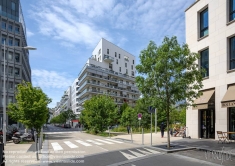 Viennaslide-05368110 Paris, Stadtentwicklungsgebiet Billancourt, Ile Seguin Rives de Seine, Quartier Trapeze