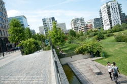 Viennaslide-05369702 Paris, Stadtentwicklungsgebiet Rive Gauche,  Jardin des Grands Moulins - Paris, City Development Project Rive Gauche,  Jardin des Grands Moulins