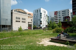 Viennaslide-05369727 Paris, Stadtentwicklungsgebiet Rive Gauche,  Jardin des Grands Moulins - Paris, City Development Project Rive Gauche,  Jardin des Grands Moulins