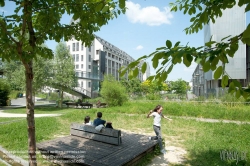 Viennaslide-05369728 Paris, Stadtentwicklungsgebiet Rive Gauche,  Jardin des Grands Moulins - Paris, City Development Project Rive Gauche,  Jardin des Grands Moulins