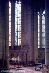 Viennaslide-05379103 Die Kathedrale von Meaux (Französisch: Cathédrale Saint-Étienne de Meaux ) ist eine römisch-katholische Kirche in der Stadt Meaux , Frankreich. Sie befindet sich im Departement Seine-et-Marne, östlich von Paris. Die Kathedrale ist ein nationales Denkmal und Sitz des Bischofs von Meaux.