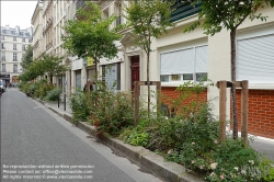 Viennaslide-05380108 Paris, Rue Montyon, Straßenbegrünung // Paris, Rue Montyon, Greening