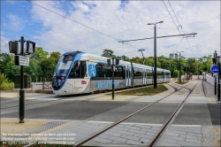 Viennaslide-05383126 Paris, moderne Straßenbahn T13, St-Germain-en-Laye // Paris, Modern Tramway T13, St-Germain-en-Laye