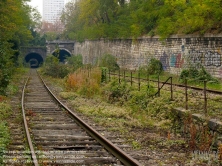 Viennaslide-05387001 Der Chemin de Fer de Petite Ceinture (Kleine Ringbahn) war eine 32 Kilometer lange, Paris umrundende Eisenbahnstrecke, die ab 1852 die in der Stadt gelegenen Endbahnhöfe miteinander verband. Sie verlief innerhalb der Stadtgrenze weitgehend entlang der Thiersschen Stadtbefestigung, einer Mitte des 19. Jahrhunderts errichteten Verteidigungsanlage, da sie auch militärischen Zwecken dienen sollte. Seit 1934 großenteils stillgelegt, sind ihre reichlich verbliebenen Gleise und Bahnhöfe seit Jahrzehnten Gegenstand von Debatten über Bebauung oder Bewahrung.