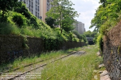 Viennaslide-05387009 Der Chemin de Fer de Petite Ceinture (Kleine Ringbahn) war eine 32 Kilometer lange, Paris umrundende Eisenbahnstrecke, die ab 1852 die in der Stadt gelegenen Endbahnhöfe miteinander verband. Sie verlief innerhalb der Stadtgrenze weitgehend entlang der Thiersschen Stadtbefestigung, einer Mitte des 19. Jahrhunderts errichteten Verteidigungsanlage, da sie auch militärischen Zwecken dienen sollte. Seit 1934 großenteils stillgelegt, sind ihre reichlich verbliebenen Gleise und Bahnhöfe seit Jahrzehnten Gegenstand von Debatten über Bebauung oder Bewahrung.