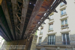 Viennaslide-05387052 Der Chemin de Fer de Petite Ceinture (Kleine Ringbahn) war eine 32 Kilometer lange, Paris umrundende Eisenbahnstrecke, die ab 1852 die in der Stadt gelegenen Endbahnhöfe miteinander verband. Sie verlief innerhalb der Stadtgrenze weitgehend entlang der Thiersschen Stadtbefestigung, einer Mitte des 19. Jahrhunderts errichteten Verteidigungsanlage, da sie auch militärischen Zwecken dienen sollte. Seit 1934 großenteils stillgelegt, sind ihre reichlich verbliebenen Gleise und Bahnhöfe seit Jahrzehnten Gegenstand von Debatten über Bebauung oder Bewahrung.