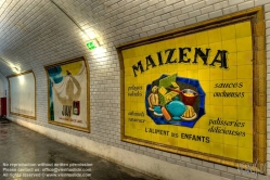 Viennaslide-05389624 Paris, Metro, aufgelassene Station St. Martin, historische Werbung - Paris, Metro, abandoned St. Martin Station, historic Advertising