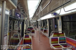 Viennaslide-05389719 Paris, moderner Metrozug, Type MP 05 innen // Paris, Interior of a Modern Metro Train, Type MP 05