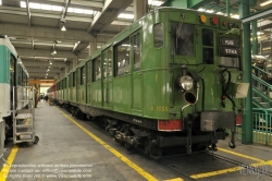 Viennaslide-05389816 Paris, Metrodepot Bobigny, historischer Sprague-Thomson-Metrozug