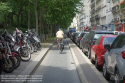 Viennaslide-05390042 Paris, Radstreifen - Paris, Bicycle Lane