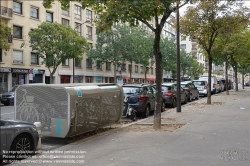 Viennaslide-05390083 Paris, absperrbare Radbox im Straßenraum // Paris, Bicycle Parking