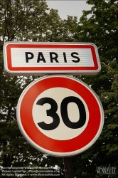 Viennaslide-05390113 Paris, Geschwindigkeitsbeschränkung auf 30 km/h // Paris, Speed Restriction 30 km/h