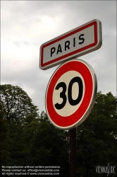 Viennaslide-05390114 Paris, Geschwindigkeitsbeschränkung auf 30 km/h // Paris, Speed Restriction 30 km/h