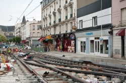 Viennaslide-05391006 Paris, Straßenbahnbaustelle in Saint-Denis - Paris, Tramway Construction in Saint-Denis