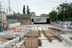 Viennaslide-05391018 Paris, Straßenbahnbaustelle in Saint-Denis - Paris, Tramway Construction in Saint-Denis