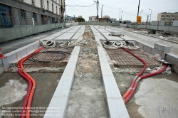 Viennaslide-05391019 Paris, Straßenbahnbaustelle in Saint-Denis - Paris, Tramway Construction in Saint-Denis