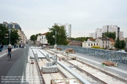 Viennaslide-05391026 Paris, Straßenbahnbaustelle in Saint-Denis - Paris, Tramway Construction in Saint-Denis