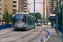 Viennaslide-05391107 Paris, moderne Straßenbahn T1 - Paris, Modern Tramway T1